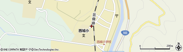 広島県庄原市西城町西城296周辺の地図