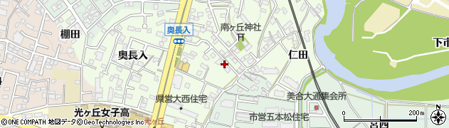 愛知県岡崎市大西町南ケ原周辺の地図