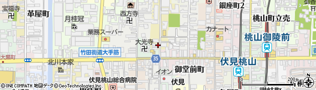 京都府京都市伏見区南部町83周辺の地図