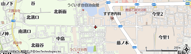 京都府長岡京市うぐいす台150周辺の地図