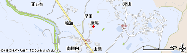 兵庫県猪名川町（川辺郡）木津（座尾）周辺の地図