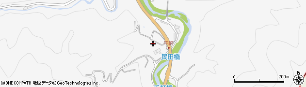 兵庫県猪名川町（川辺郡）民田（平井）周辺の地図