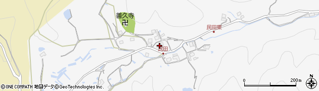 兵庫県川辺郡猪名川町民田一反田1周辺の地図