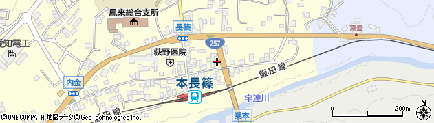 愛知県新城市長篠下り筬45周辺の地図
