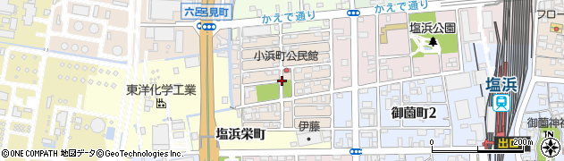 三重県四日市市小浜町周辺の地図