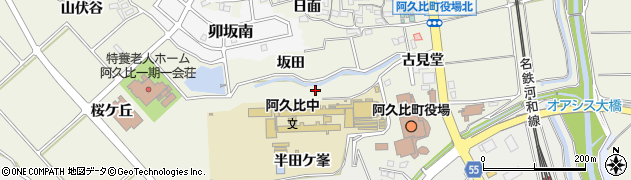 愛知県阿久比町（知多郡）卯坂（前ノ山）周辺の地図