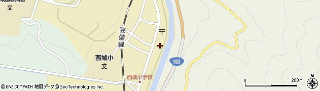 広島県庄原市西城町西城105周辺の地図