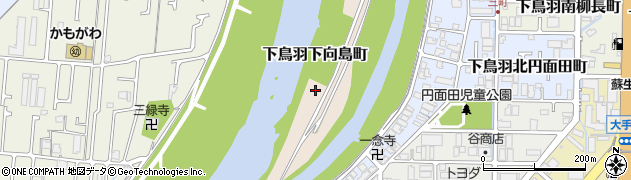 京都府京都市伏見区下鳥羽下向島町周辺の地図