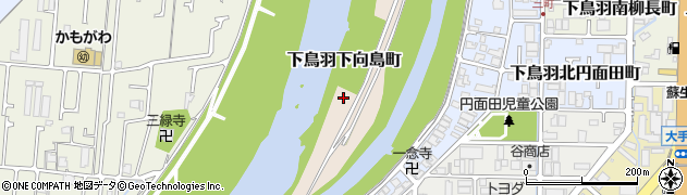 京都府京都市伏見区下鳥羽下向島町周辺の地図