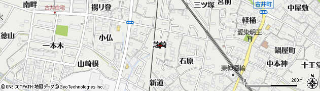 愛知県安城市古井町芝崎周辺の地図