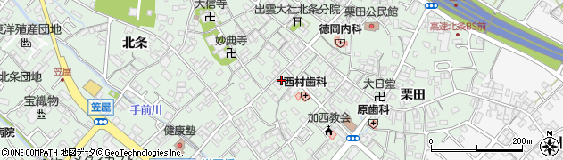 兵庫県加西市北条町（北条）周辺の地図