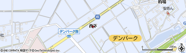 愛知県安城市赤松町（西下）周辺の地図