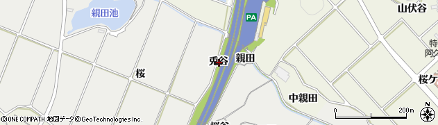 愛知県知多郡阿久比町阿久比兎谷周辺の地図