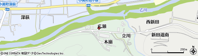 愛知県岡崎市保母町広瀬周辺の地図