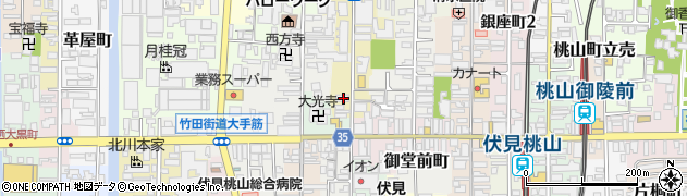京都府京都市伏見区南部町77周辺の地図