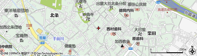 兵庫県加西市北条町北条1052周辺の地図