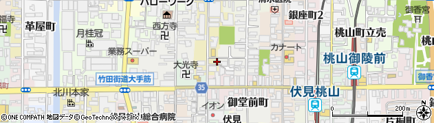 京都府京都市伏見区南部町76周辺の地図