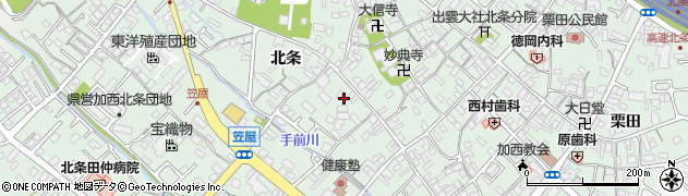 兵庫県加西市北条町北条1147周辺の地図