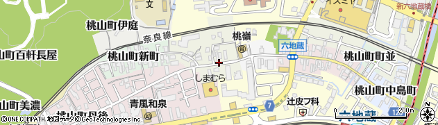 京都府京都市伏見区桃山町大津町周辺の地図
