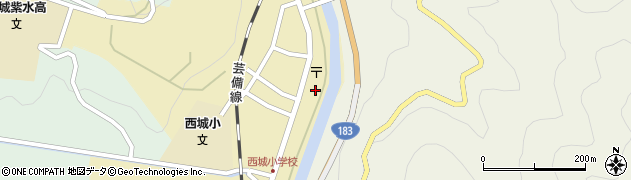広島県庄原市西城町西城106周辺の地図