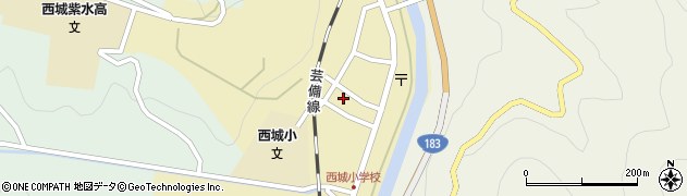 広島県庄原市西城町西城152周辺の地図