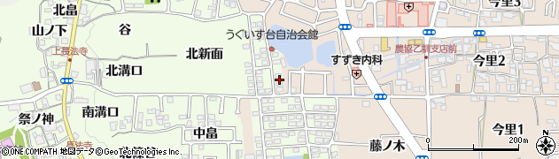 京都府長岡京市うぐいす台180周辺の地図