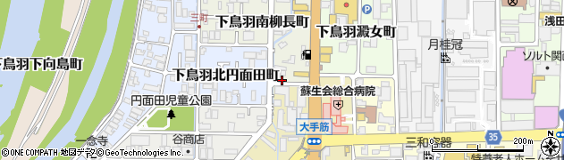 京都府京都市伏見区下鳥羽南柳長町68周辺の地図
