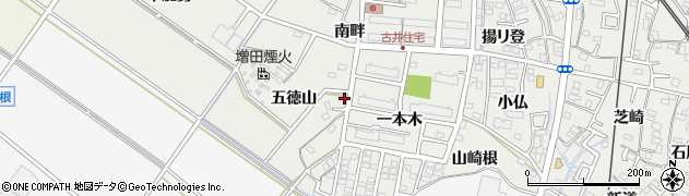愛知県安城市古井町五徳山63周辺の地図