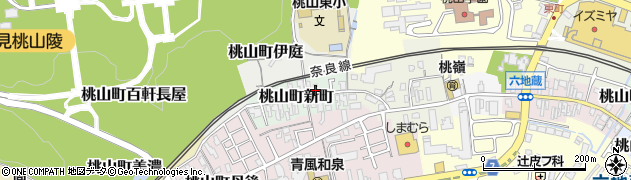京都府京都市伏見区桃山町新町33周辺の地図