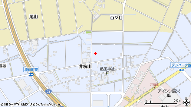〒444-1215 愛知県安城市榎前町井杭山の地図