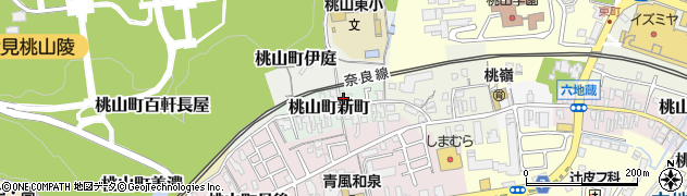 京都府京都市伏見区桃山町新町28周辺の地図