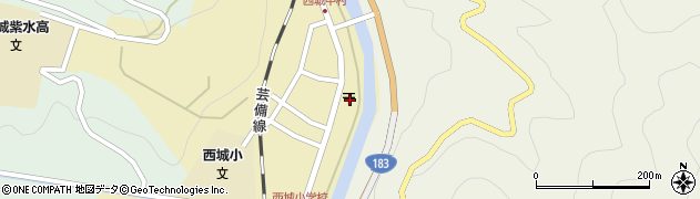 広島県庄原市西城町西城187周辺の地図