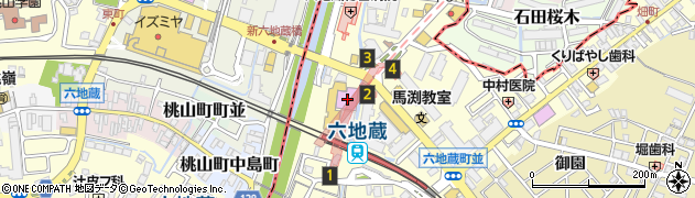 京都府宇治市六地蔵奈良町28周辺の地図