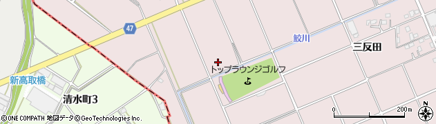 愛知県安城市高棚町（鮫川）周辺の地図