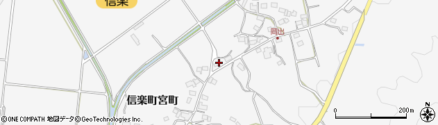 甲賀市立　史跡紫香楽宮跡関連遺跡群発掘調査事務所周辺の地図