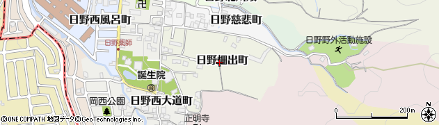 京都府京都市伏見区日野畑出町周辺の地図