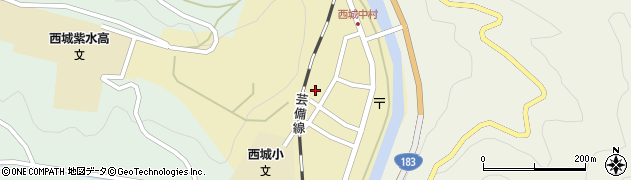 広島県庄原市西城町西城267周辺の地図