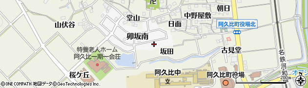 愛知県知多郡阿久比町卯坂南108周辺の地図