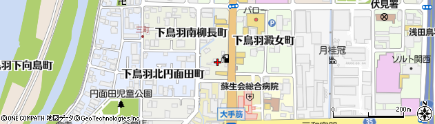 京都府京都市伏見区下鳥羽南柳長町62周辺の地図