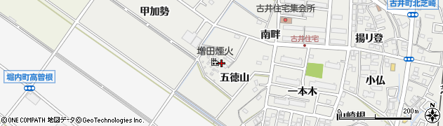 愛知県安城市古井町五徳山77周辺の地図