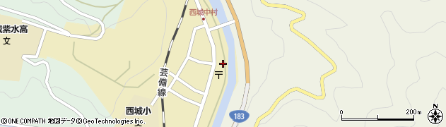 広島県庄原市西城町西城189周辺の地図