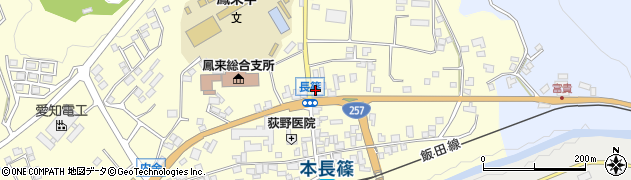 愛知県新城市長篠（下り筬）周辺の地図