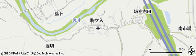 愛知県岡崎市生平町（駒ケ入）周辺の地図