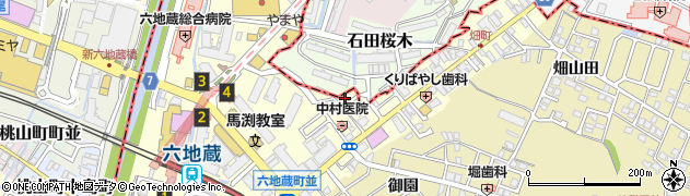 京都府宇治市六地蔵奈良町61周辺の地図