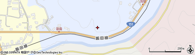 愛知県新城市富栄（金割）周辺の地図