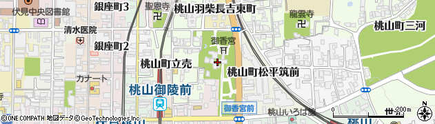 京都府京都市伏見区御香宮門前町周辺の地図