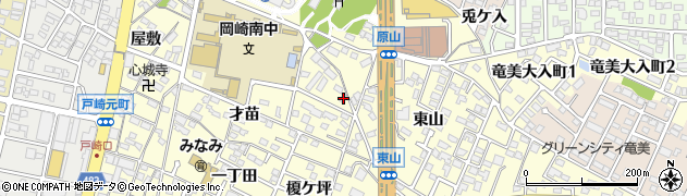 愛知県岡崎市戸崎町野畔24周辺の地図
