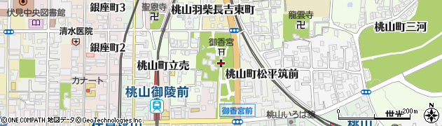 京都府京都市伏見区御香宮門前町174周辺の地図