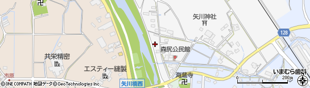 滋賀県甲賀市甲南町森尻361周辺の地図