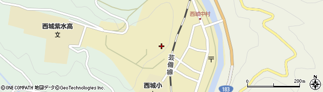 広島県庄原市西城町西城周辺の地図